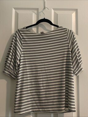 H&M Black & White Striped Tee